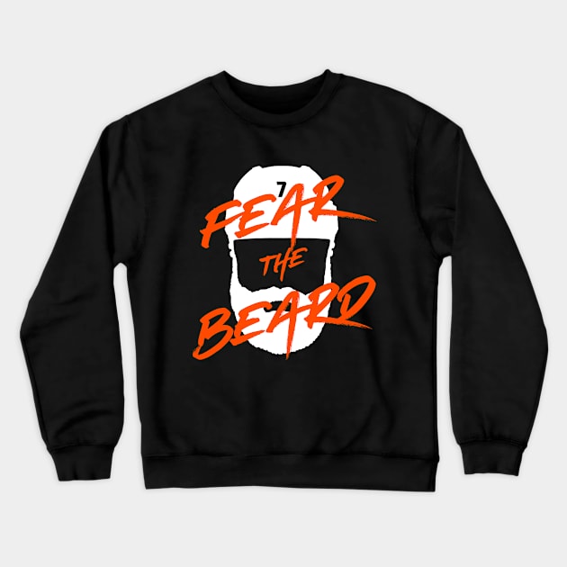 Anaheim Ducks Radko Gudas Fear the Beard orange and white Crewneck Sweatshirt by itstamaravoss